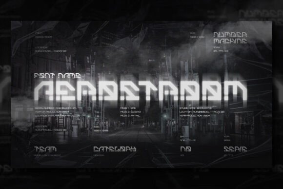 Aerostroom: A Futuristic Display Font for Bold Design