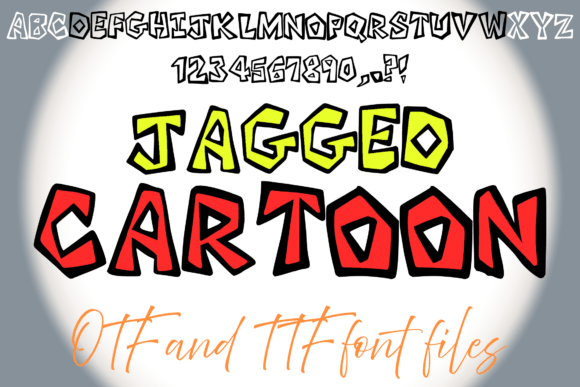 Jagged Cartoon: The Energetic Font for Bold Visual Design