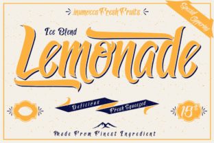 Lemonade Font: A Sweet Vintage Vibe for Modern Design