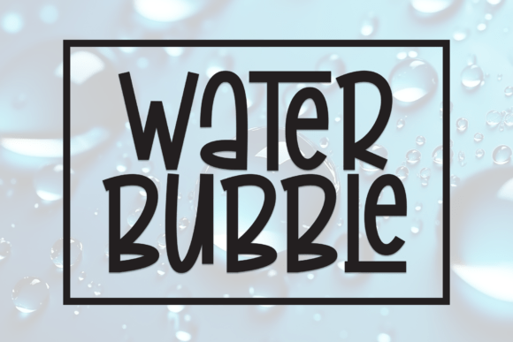Water Bubble Typography: Crafting Visual Joy